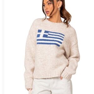 Edikted Greece Oversized Chunky Sweater, M